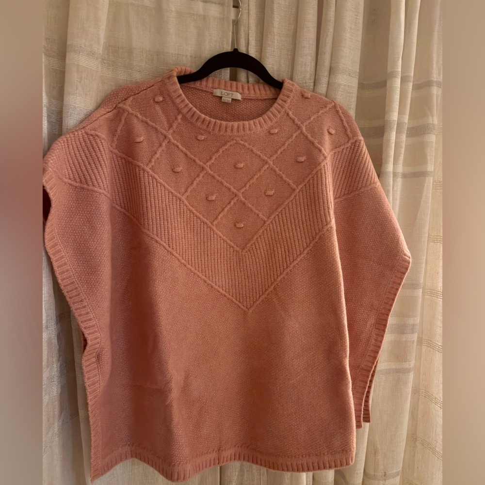 LOFT Textured Blush Sweater